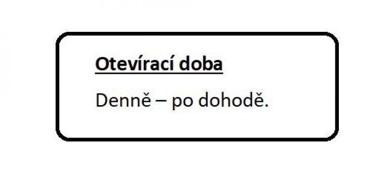 Otevírací doba v 2023