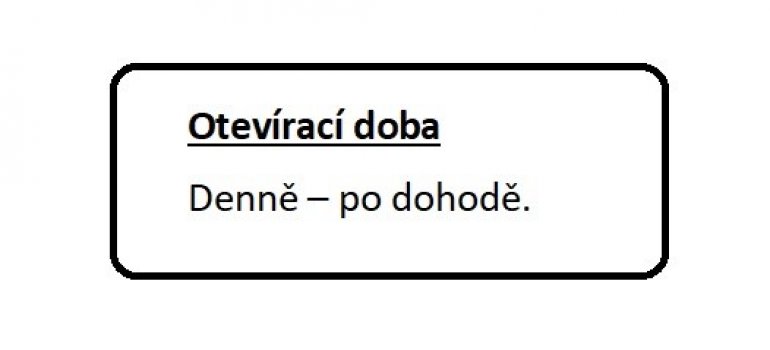 Otevírací doba v 2024