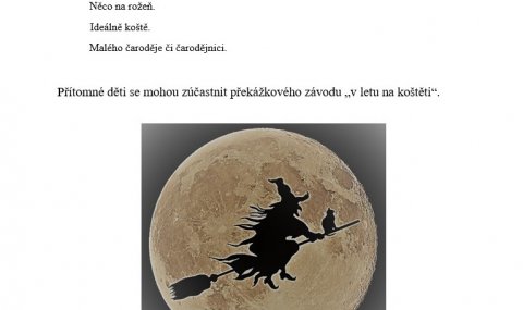 Čarodějnický táborák a soutěže na Chalupské Štěpánce. 28.4.