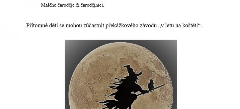 Čarodějnický táborák a soutěže na Chalupské Štěpánce. 28.4.