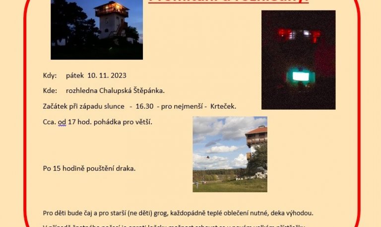 Promítání u rozhledny - pátek  10. 11. 2023